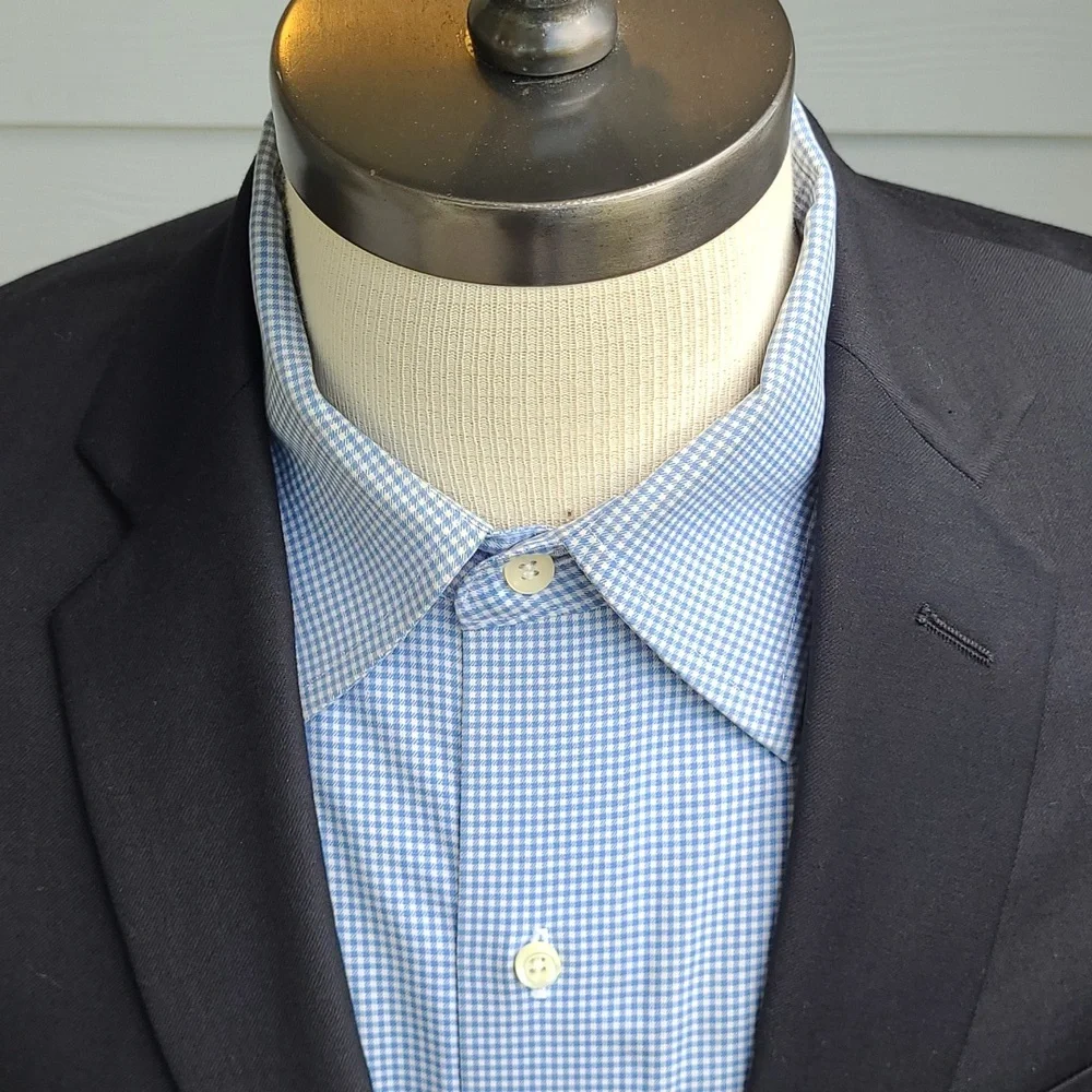 J CREW Thompson Solid Black Weave Wool‎ Mens Sz 38 R Sport Coat Blazer